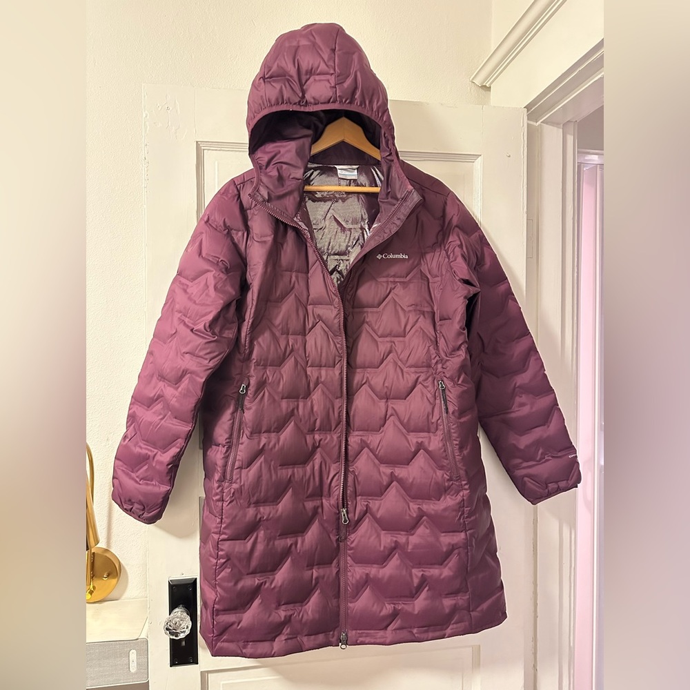 Brand new long Columbia Women's Walker Mill Heat Seal Down Omni Heat Jacket